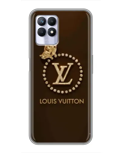 Чехол для Realme 8 Pro с картинкой «LV — золотая печать»