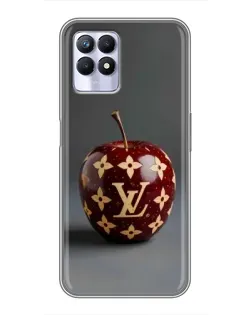 Чехол для Realme 8 Pro с картинкой «Красное яблоко LV»