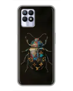 Чехол для Realme 8 Pro с картинкой «LV — мраморный принт»