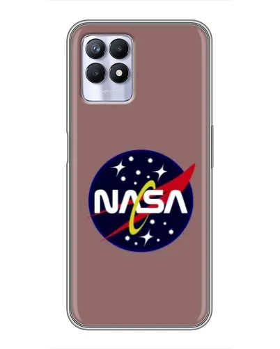 Чехол для Realme 8 Pro с картинкой «NASA — ретро космос»