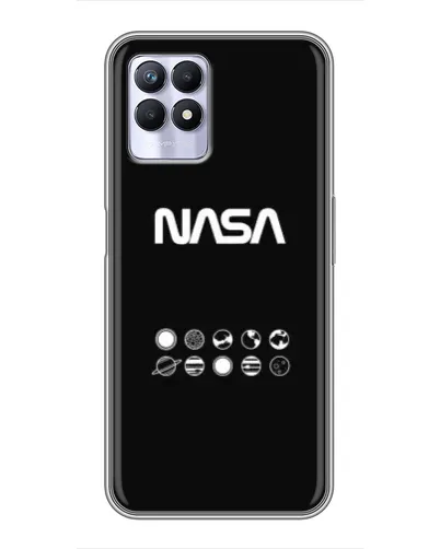 Чехол для Realme 8 Pro с картинкой «NASA — технический принт»
