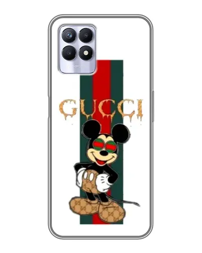 Чехол для Realme 8 Pro с картинкой «Микки Маус Gucci — полосы» Чехол для Realme 8 Pro с картинкой «Микки Маус Gucci — полосы»