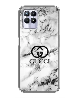 Чехол для Realme 8 Pro с картинкой «Gucci — мраморный шик»