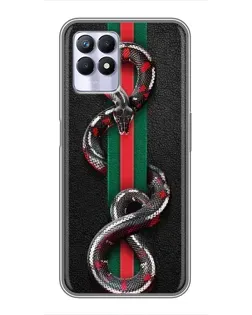 Чохол для Realme 8 Pro з картинкою «Gucci — змія на смузі»