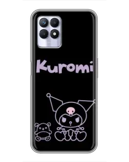 Чехол для Realme 8 Pro с картинкой «Kuromi — черный минимализм» Чехол для Realme 8 Pro с картинкой «Kuromi — черный минимализм»