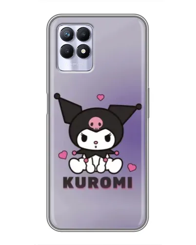 Чехол для Realme 8 Pro с картинкой «Kuromi — фиолетовый арт»