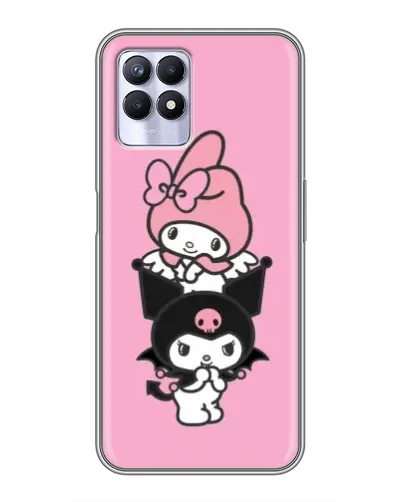 Чехол для Realme 8 Pro с картинкой «My Melody и Kuromi»