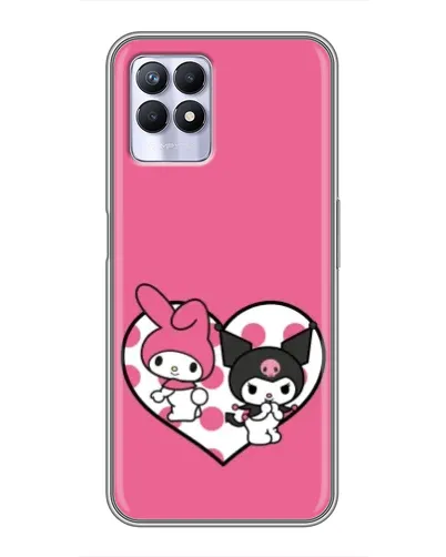 Чехол для Realme 8 Pro с картинкой «Kuromi и My Melody»
