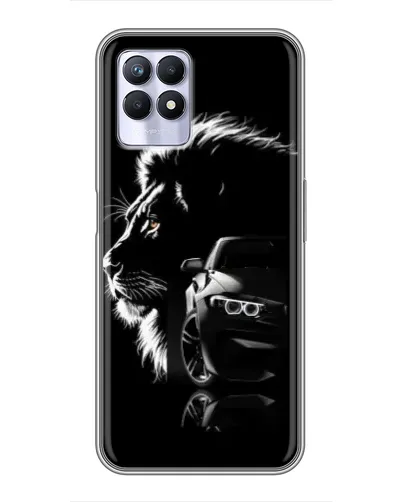 Чохол для Realme 8 Pro з картинкою «BMW та лев»