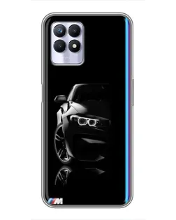 Чохол для Realme 8 Pro з картинкою «Силует BMW в темряві»