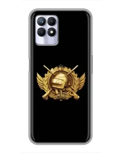 Чехол для Realme 8 Pro с картинкой «PUBG — оранжевый градиент»