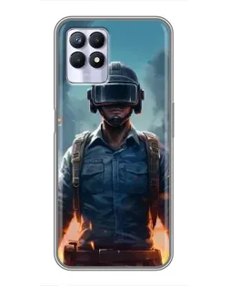 Чехол для Realme 8 Pro с картинкой «PUBG — реалистичный герой»