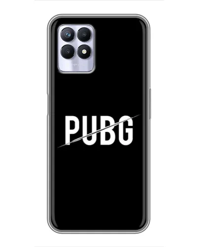 Чехол для Realme 8 Pro с картинкой «PUBG — белый логотип» Чехол для Realme 8 Pro с картинкой «PUBG — белый логотип»