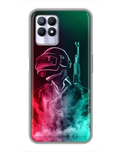Чехол для Realme 8 Pro с картинкой «PUBG — огненный воин» Чехол для Realme 8 Pro с картинкой «PUBG — огненный воин»