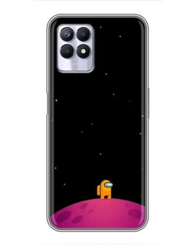 Чехол для Realme 8 Pro с картинкой «Одинокий герой на планете» Чехол для Realme 8 Pro с картинкой «Одинокий герой на планете»
