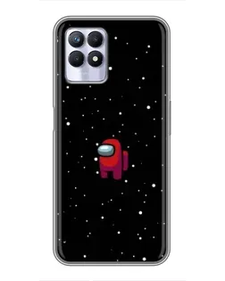 Чехол для Realme 8 Pro с картинкой «Красный Among Us»