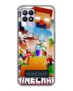Чохол для Realme 8 Pro з картинкою «Minecraft герої гри» Чохол для Realme 8 Pro з картинкою «Minecraft герої гри»