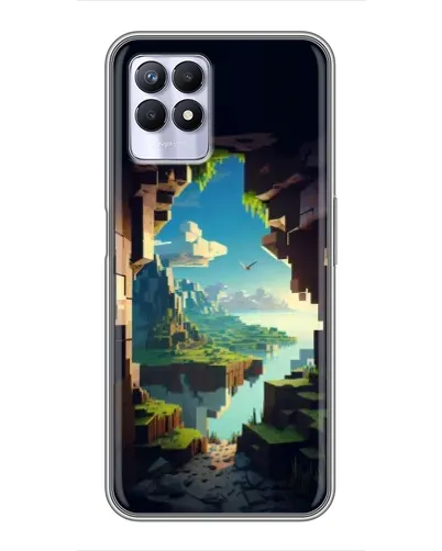 Чехол для Realme 8 Pro с картинкой «Вид из пещеры»