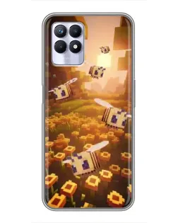 Чехол для Realme 8 Pro с картинкой «Поле подсолнухов»