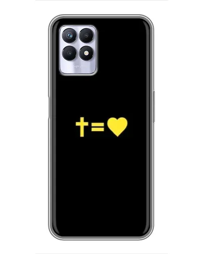 Чехол для Realme 8 Pro с картинкой «Сердце и Крест» Чехол для Realme 8 Pro с картинкой «Сердце и Крест»