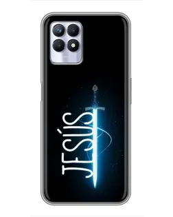 Чехол для Realme 8 Pro с картинкой «Меч Духа Jesus»