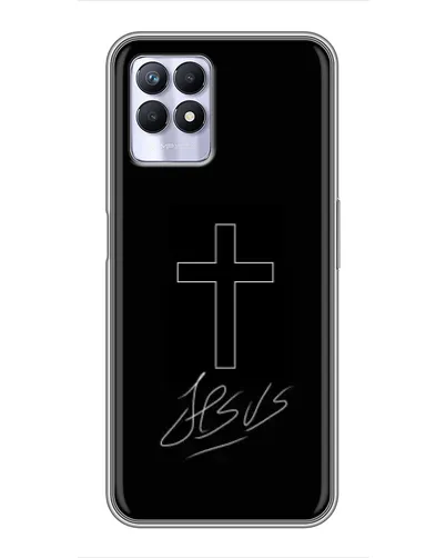 Чохол для Realme 8 Pro з картинкою «Графічний хрест Jesus» Чохол для Realme 8 Pro з картинкою «Графічний хрест Jesus»