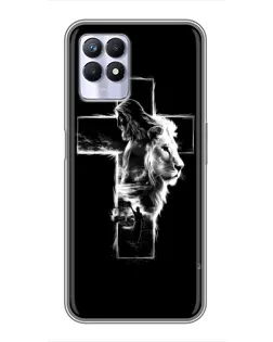 Чехол для Realme 8 Pro с картинкой «Сияющий крест Jesus»