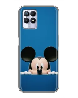 Чехол для Realme 8 Pro с картинкой «Микки выглядывает»