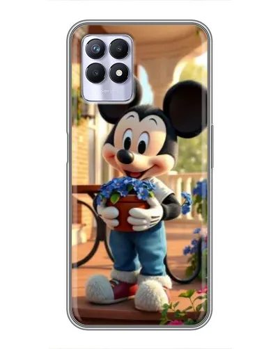 Чехол для Realme 8 Pro с картинкой «Микки садовод»