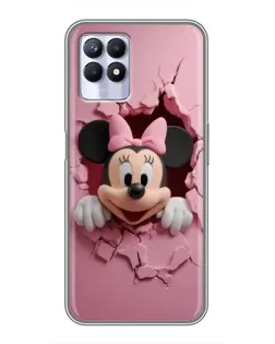 Чехол для Realme 8 Pro с картинкой «Минни сквозь стену»