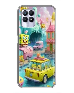 Чехол для Realme 8 Pro с картинкой «Монстр-трак приключения»