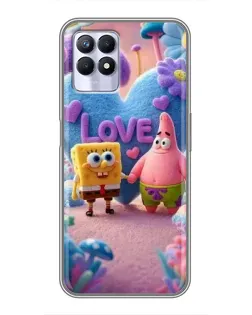 Чехол для Realme 8 Pro с картинкой «Губка Боб Патрик»