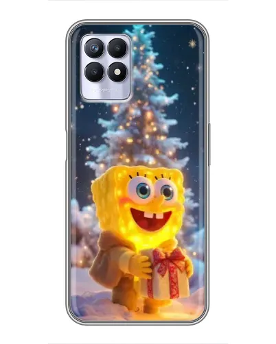 Чехол для Realme 8 Pro с картинкой «Рождественский Спанч Боб» Чехол для Realme 8 Pro с картинкой «Рождественский Спанч Боб»