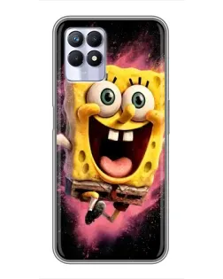 Чехол для Realme 8 Pro с картинкой «Взрывной Спанч Боб»