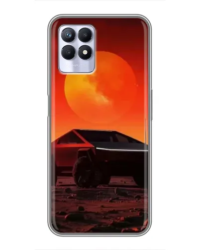 Чехол для Realme 8 Pro с картинкой «Cybertruck на Марсе»