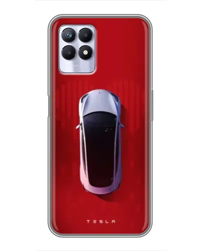 Чехол для Realme 8 Pro с картинкой «Tesla Top View»