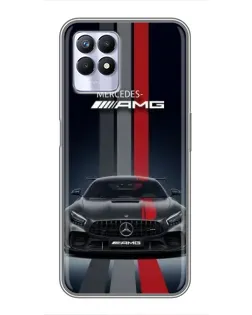 Чехол для Realme 8 Pro с картинкой «Mercedes — белый карбон» Чехол для Realme 8 Pro с картинкой «Mercedes — белый карбон»