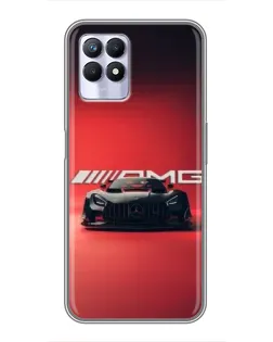 Чехол для Realme 8 Pro с картинкой «Mercedes AMG — красная линия»