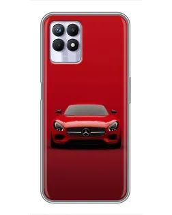 Чехол для Realme 8 Pro с картинкой «Красный Mercedes AMG»