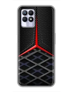 Чехол для Realme 8 Pro с картинкой «Mercedes Carbon Grid»