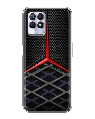 Чехол для Realme 8 Pro с картинкой «Mercedes Carbon Grid»