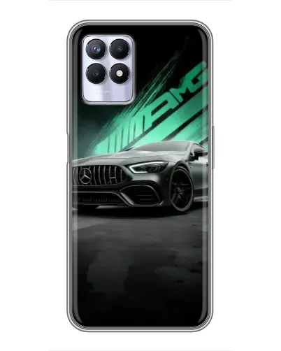 Чехол для Realme 8 Pro с картинкой «Темный Mercedes AMG»