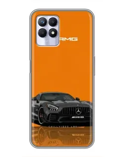 Чехол для Realme 8 Pro с картинкой «Оранжевый Mercedes AMG»