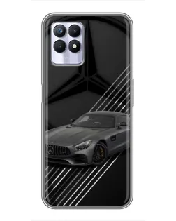 Чехол для Realme 8 Pro с картинкой «Mercedes AMG — графика»