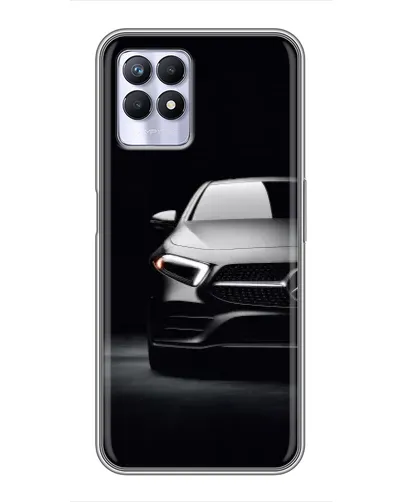Чехол для Realme 8 Pro с картинкой «Свет фар Mercedes»