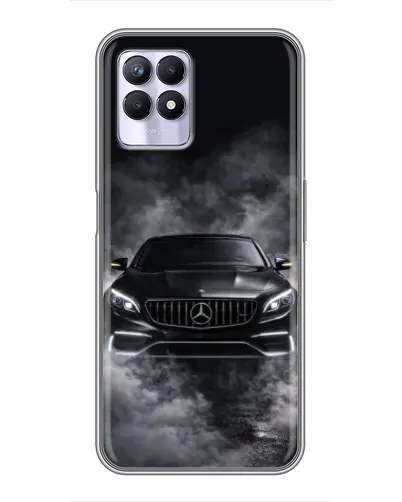 Чехол для Realme 8 Pro с картинкой «Mercedes в дыму»