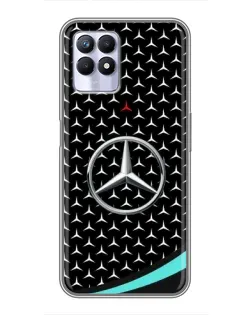 Чехол для Realme 8 Pro с картинкой «Mercedes — бирюзовый акцент»