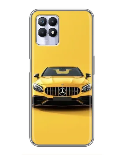 Чехол для Realme 8 Pro с картинкой «Желтый Mercedes GT»