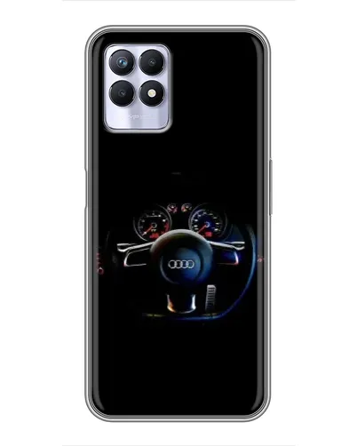 Чехол для Realme 8 Pro с картинкой «Салон Audi — руль»