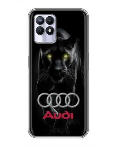Чехол для Realme 8 Pro с картинкой «Пантера и Audi»